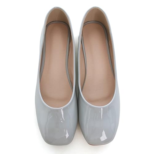 Image of Dear Time Women's Casual Foldable Ballet Flats Square Toe Ballerina Flats Shoes Comfortable