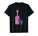 Pon el corcho y bebe en la vista del campo del vino con este diseño de vino tinto y copa. Con solo un toque moderno de mediados de siglo, este divertido diseño humorístico debe atraer al amante del vino o al sommelier en tu círculo. También disponible en un diseño de bolsillo.