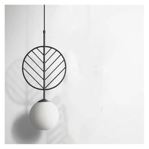 Lampe suspendue moderne nordique pour éviter l'éblouissement luminaire boule de verre LED