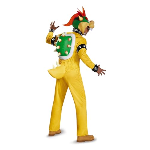 Disguise Super Mario Bros Deluxe Bowser Costume for Adults | Men's Plus Size Bowser Cosplay Outfit with Inflatable Shell2