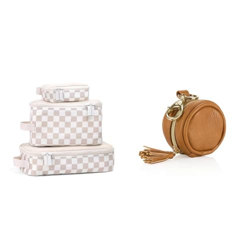 Image of Itzy Ritzy Packing Cubes Set of 3 with Mesh Top and Pacifier Case Holds 2 Pacifiers