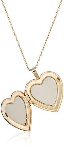 Amazon Collection 14K Gold-Filled "You Are My Sunshine" Heart Locket Necklace, 18" #TOP1