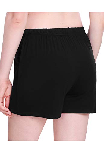 Vislivin Womens Pajama Shorts Lounge Pants Black M #TOP3