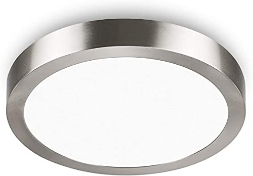 Plafonnier LED rond au profil minimaliste avec raccords de surface - 5