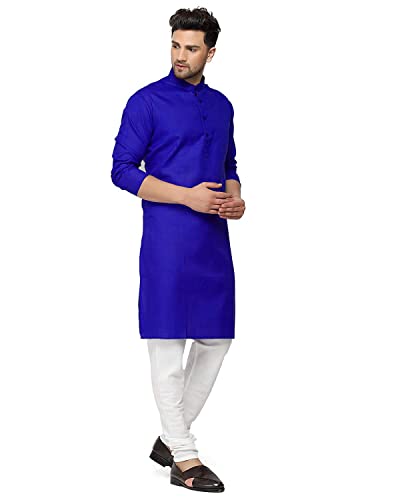Image of Gauri Laxmi Enterprise Men's Cotton Kurta Pyjama Set