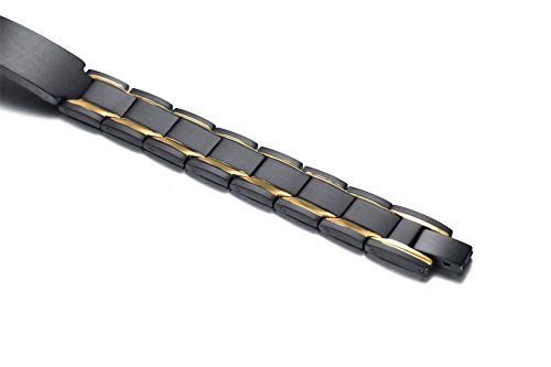 MEALGUET Medical ID Bracelet for Men : Stylish Free Engraving Stainless Steel Masculine Medical Alert Bracelet Personalized Medic ID Bracelet Jewelry for Men Dad, Not for Pacemaker4