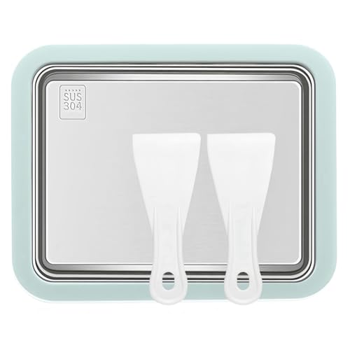 Okeeyseda Máquina para Hacer Helados Instantáneos, Helados Caseros de Bricolaje, Rollos de Yogur Congelado, Máquina para Hacer Rollos de Helado de Acero Inoxidable de Calidad Alimentaria