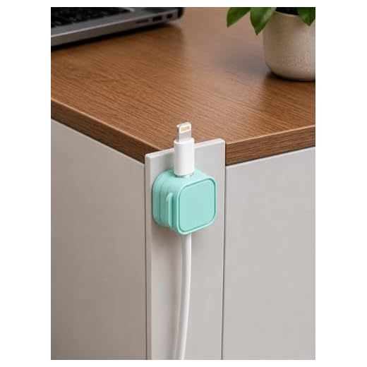 4 Pack Magnetic Cable Clips for Desk, Charging Wire Organizer Holder for USB Cords Earphone Cables and Phone Charger Wires