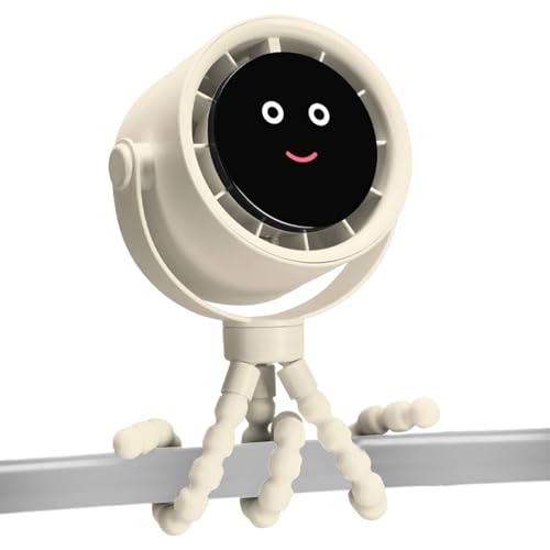 Generisch Kinderwagen Ventilator mit Akku und Gesicht
