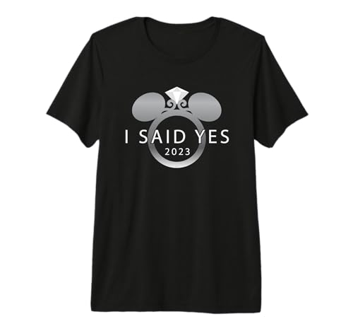 T-shirt Mickey I Said Yes 2023 pour demande en mariage Disney