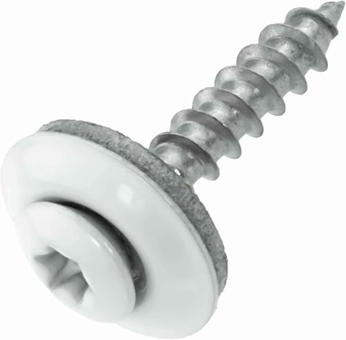 Vis étanches inox A2 anti-corrosion 4,5 x 20 mm à rondelle EPDM 15 mm