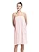 Women'S Soft Wrap Towel Full Length，Bath Robe After Shower Female Plush Long，Spa Bathrobes Lightweight With Pockets (US, Alpha, One Size, Regular, Regular, Pink)