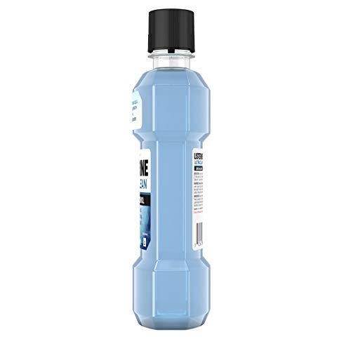 Listerine Ultraclean Zero Alcohol Tartar Control Mouthwash, Oral Rinse To Help Fight Bad Breath And Tartar, For Cleaner, Naturally White Teeth, Less Intense Arctic Mint Taste, 500 Ml #TOP5