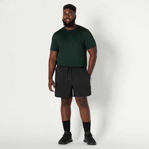 Amazon Essentials Men's Athletic Performance Stretch Contrast Woven Gym Training Short with 6" Inseam, Black, X-Large - image 6