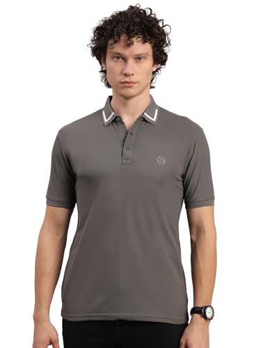 Image of Lux Nitro Men's Polo T-Shirt with Jacquard Collar | Half Sleeve Collar T-Shirt for Men | Casual & Office Wear