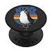 Star Wars Lonely Porg Silhouette Retro Background - PopSockets Grip and Stand for Phones and Tablets