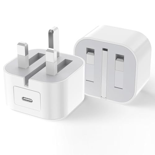 25W PD Super Fast Charger Plug 2Pack For iPhone 17e/17 Charger [MFI Certified] Air/17 Pro/17 Pro Max Charging Plug Type C iPhone 16/16e/16 Pro/Plus/Max USB C Fast Charger 15/14/13/12/11/X iPad/Air/Pro