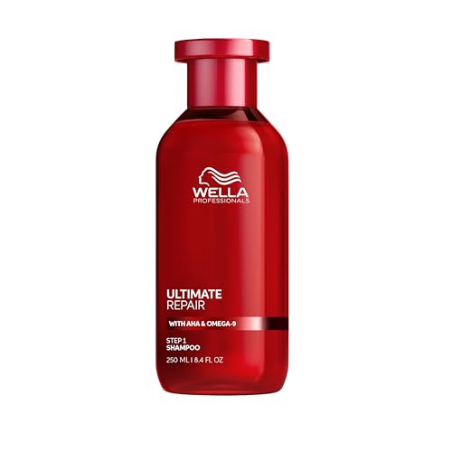 Wella Professionals Ultimate Repair Shampoo for Damaged Hair - With AHAs and Omega 9 to Rebuild and Strengthen Hair, and Metal Purifier Detox Technology - 100ml, 250ml, 1L
