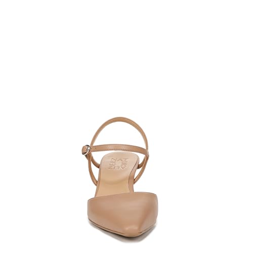 Naturalizer Womens Tara Pointed Toe Kitten Heel Ankle Strap Pump Taupe Beige 10 M2