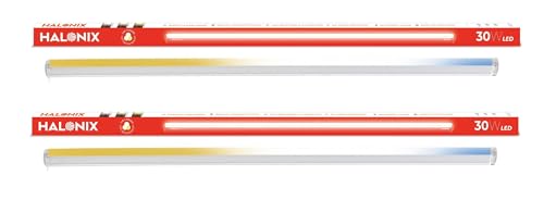 Image of Halonix 30 Watt 3-in-1 LED Tube Light | 3 Color LED Batten | White, Warm Yellow & Off-White Lighting Modes | High Brightness Tube Light | Pack of 2