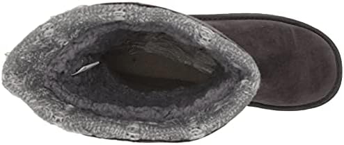 MUK LUKS Essentials Women's Jean Boots Fashion, Grey Cable, 6 | Image 4
