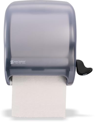 San Jamar Classic Element Paper Towel Dispenser Fits All Core Sizes with Lever for Bathroom, Kitchens, and Restaurants, Plastic, 8.5 x 12.5 x 12.75 Inches, Arctic Blue