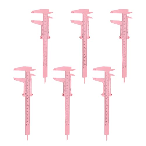 6 PCS Vernier Caliper測定範囲0-150mm測定ツールオフィス用品ジュエリー測定に適した供給