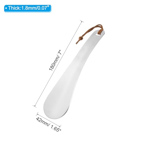 Chausse-pied en acier inoxydable 7" idéal pour voyage et déplacements