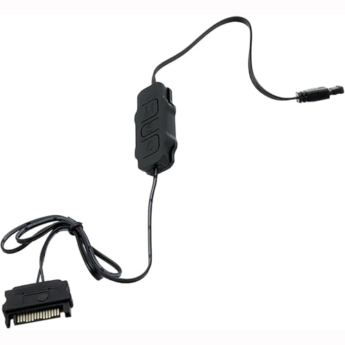 ARGB PC Fans Controller Kit, 5V 3Pin Mini ARGB Splitter, SATA Power RGB PC Fan Controller, Computer...