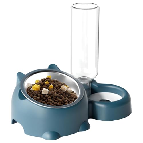 para gatos – Juego de cuencos para gatos, juego de cuencos de agua | para gatos de cerámica con inclinación de 16 grados ergonómico