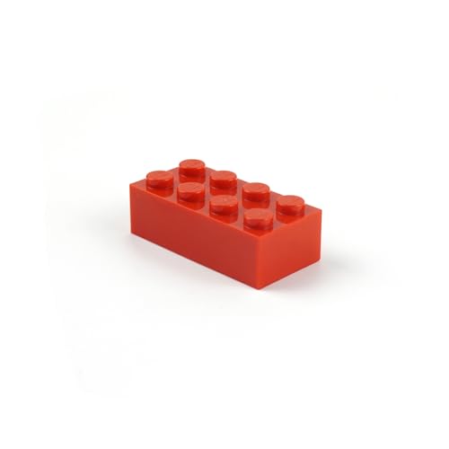 City – 50 Pietre Rosse con 2 x 4 Gommini - Lego - Immagine 2