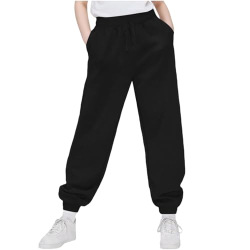 Boys Sweatpants Winter Fashion Elastic Waisted Athletic Joggers Youth Wear Trendy Workout Kids Fleece Outfits Clothes