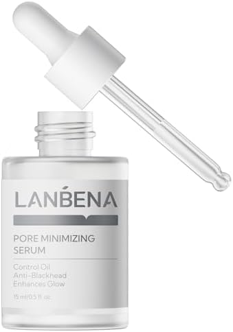 LANBENA Blackhead Remover, Nose Plants Pore Strips Deep Cleansing Peel off Mask (Pore Minimizing Serum,15ml)