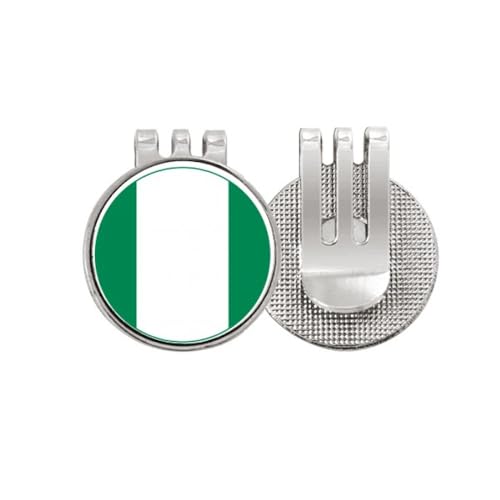 Marqueur de balle de golf Nigeria clip de chapeau aimanté en émail