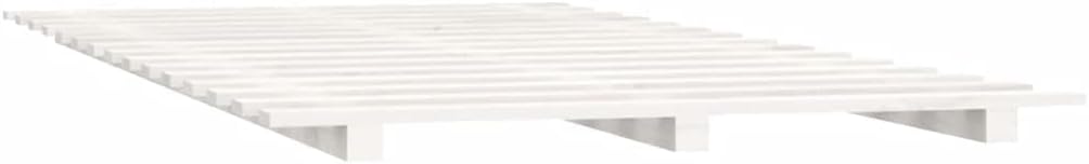 vidaXL Bed Frame without Mattress White 140x200 cm Solid Wood Pine