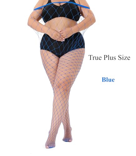 Image of Plus Size Fishnet tights stockings Big Mesh Leggings Pantyhose for women