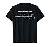 List of Science Theories 9 The Cool World of Science The Theory of Everything Equation T-Shirt - Black, Unisex-Adults, Small, Short Sleeve