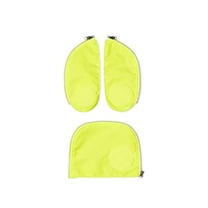 ergobag Pack veiligheidsset met reflecterende strepen – veiligheidsset met reflecterende strepen, pack, cubo en cubo light gekocht volgens juli 2019, set van 3, geel – geel, One-size,