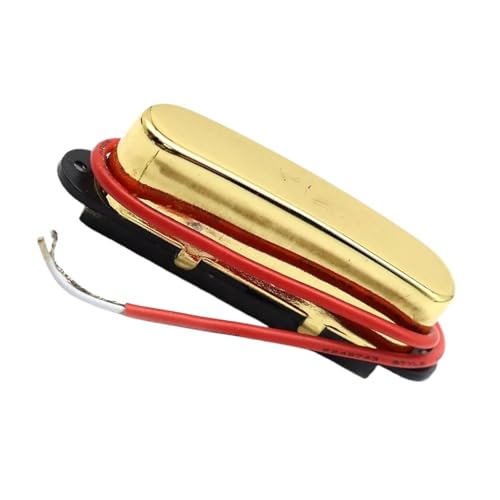 エレキギターのピックアップ ギターピックアップ シングルコイルネックピックアップ カバー付き フィットピックアップ部分(Gold)
