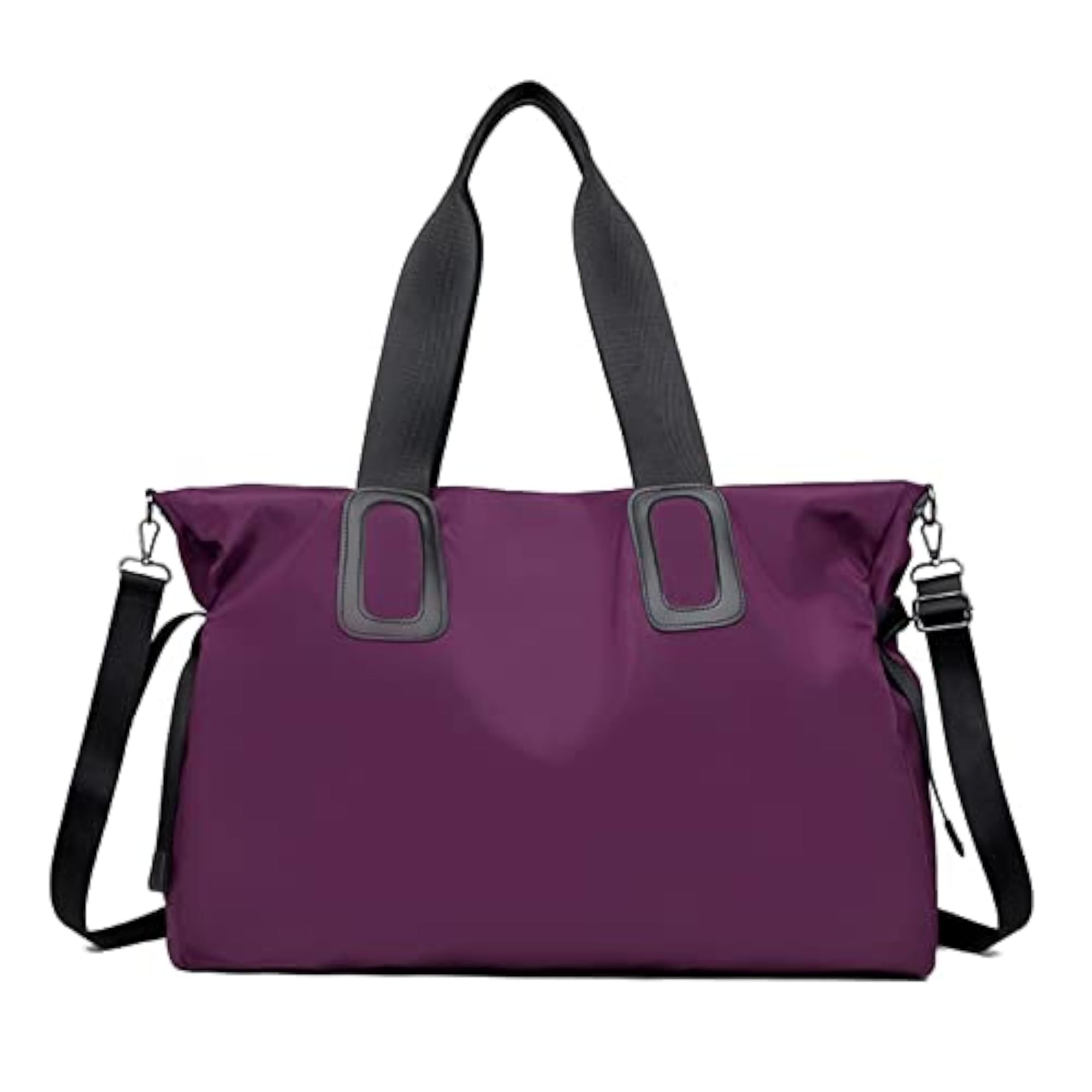 Classic Solid Color Travel Tote Bag for Women, Large Capacity
