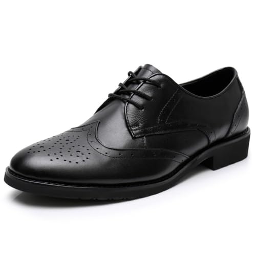 YZABEL Dress Oxford Formal Shoes for Men Lace Up Round Toe Leather Shoes Business Casual Formal Shoes Office Work Low Top Dress Shoes