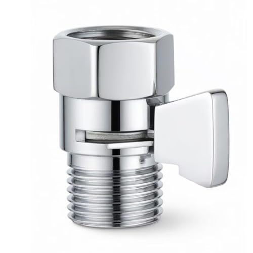 Shower Head Shut Off Valve Shower Valve 1/2 G Shower Flow Control Valve Mini Ball Valve Shower Handle Valve for Bathroom & RV Shower