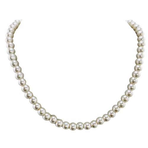 THE OPAL FACTORY Rajasthani Semi Precious Single Layer Short Mala Made of Glass Pearls Moti For Women And Girls