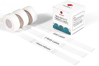 Phomemo 3 Rolls Pattern self-Adhesive Label,Thermal Label,12mm × 40mm, Compatible with Phomemo D30 Label Printer,Suitable for School,Home,Name,160 Labels/roll,3 Rolls in Total.(Starry Sky Pattern