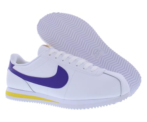 Nike Cortez Men's Shoes (DM4044-106, White/Varsity Maize/Varsity Purple) Size 82