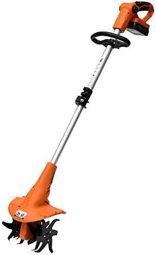 山善(YAMAZEN) 18V充電式 コードレス 耕運機 耕幅:200mm 伸縮式ポール 小型...