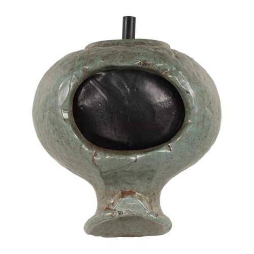 Ipetboom Flowing Water Pot Waterfall Ceramic Jar Indoor Outdoor Fountain Decor for Courtyard Landscape Diy Fish Circulating Jar