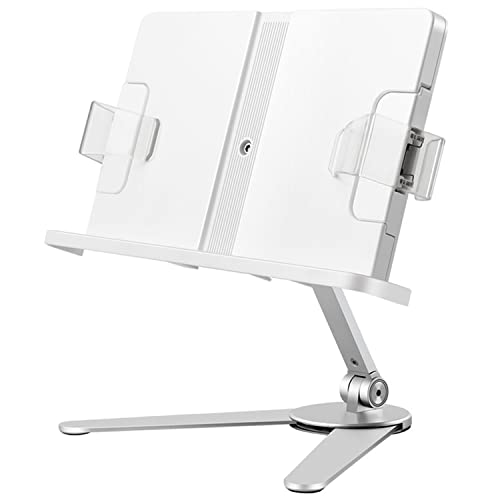 Soporte de suelo para libros en aleación de aluminio, un atril ajustable de alta resistencia