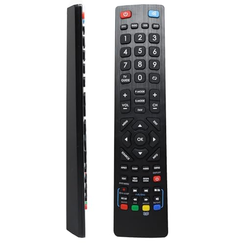 Télécommande Universelle pour Téléviseur Technika Alba Blaupunkt Remplacement Compatible avec la Télécommande du Téléviseur pour Blaupunkt (Black 1)