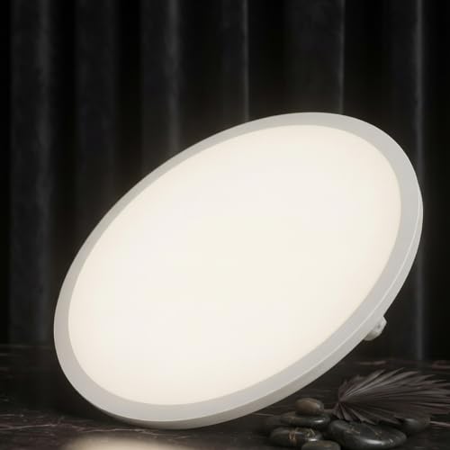 Image of Instapower Polycarbonate Recessed Ceiling Light Ultra Slim Round LED Downlight 2-Year Warranty (Cool White - 8W)